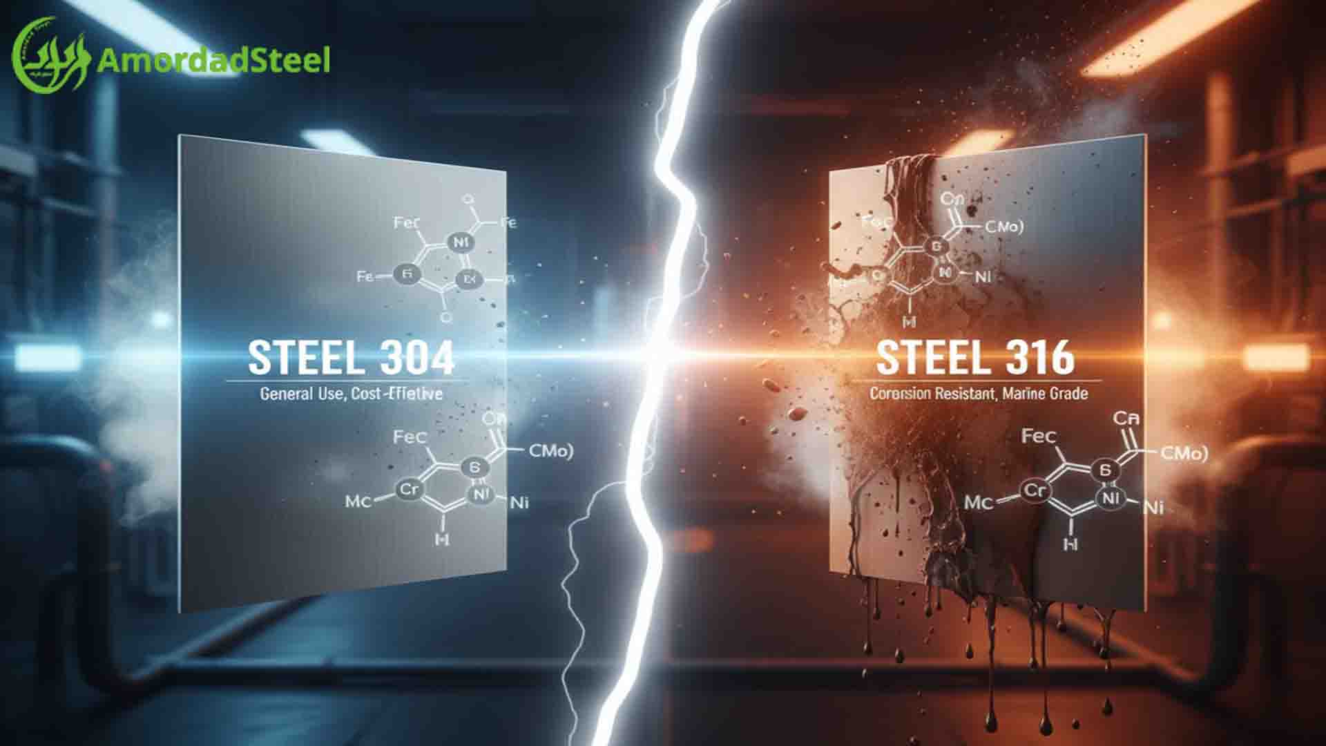 تفاوت استیل ۳۰۴ و ۳۱۶