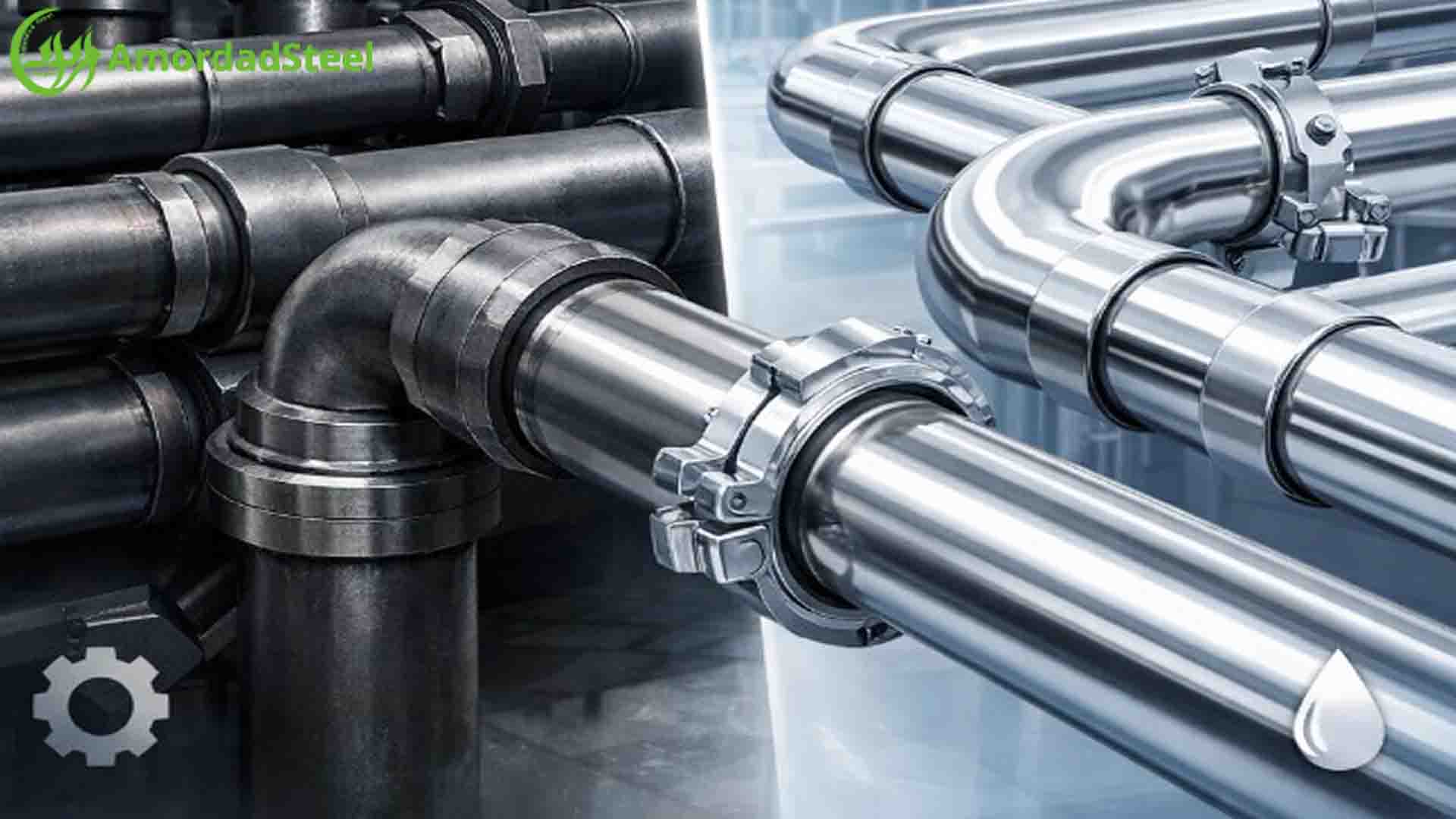 لوله استیل صنایع شیری
